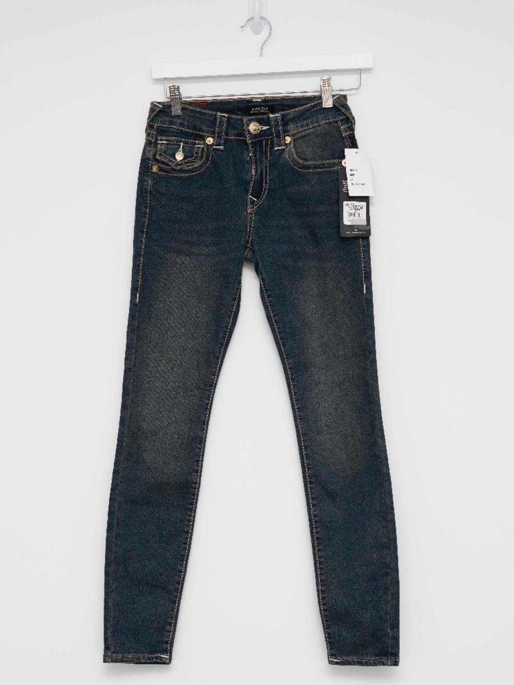 True Religion - Jennie Curvy Big T Flap Skinny Jeans NWT